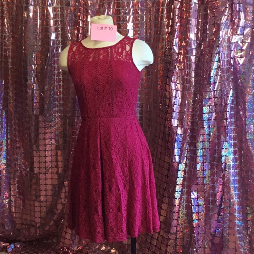 NWOT sleeveless dress in maroon in size 2 by ROZ & ALI